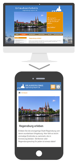 mobile Website Regensburg-Bayern.de