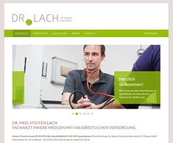 Screenshot Website Arztpraxis Dr. Steffen Lach - Werder (Havel)