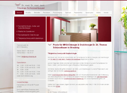 Screenshot Website Praxis Dr. Dr. Thomas Schüsselbauer in Straubing